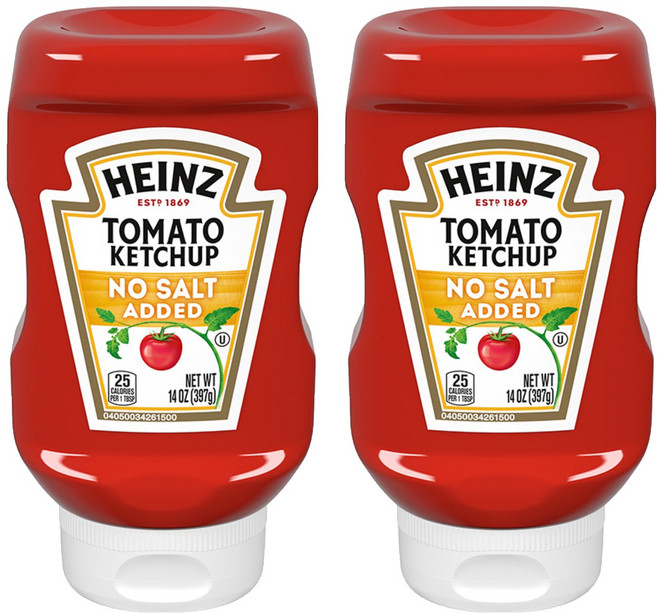 HEINZ 亨氏 低鈉鹽蕃茄醬, 397g, 2瓶