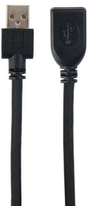 Cable 凱堡 USB 2.0延長線 A公 A母 鍍鎳頭 48編屏蔽 C-USB-AAPS05, 5m, 黑色, 1條