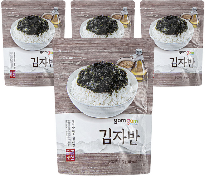 곰곰 김자반, 70g, 4개