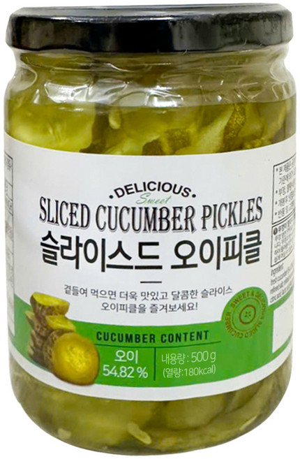 효성인터내셔널 슬라이스드 오이피클, 1개, 500g
