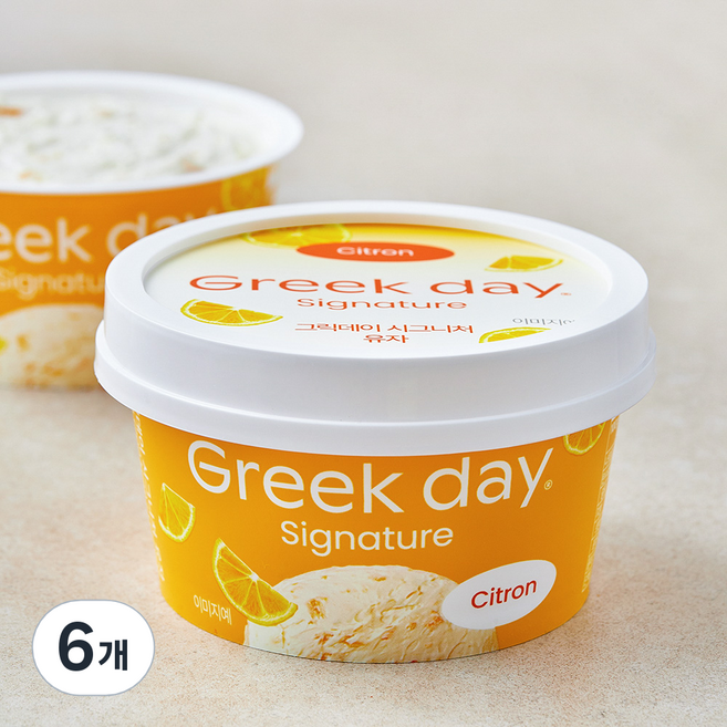 그릭데이 시그니처 유자, 100g, 6개