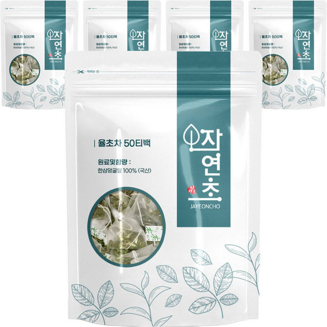 자연초 율초차 티백, 1g, 50개입, 5개