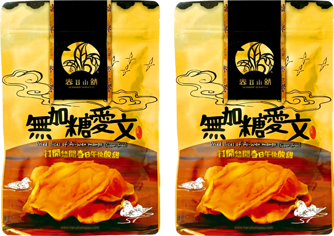 HARUHI SHOPPU 春日小舖 無加糖愛文芒果乾, 140g, 2包