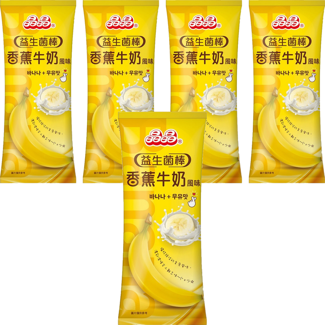晶晶 益生菌香蕉牛奶風味棒, 680g, 5包