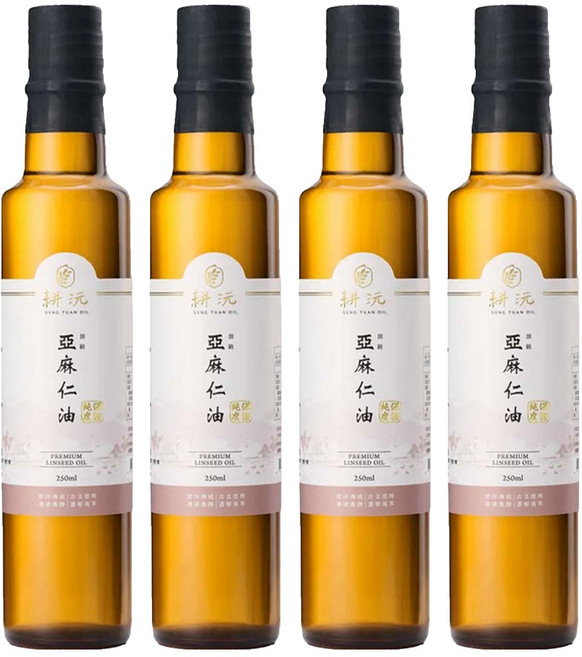 GENG YUAN 耕沅 100%頂級亞麻仁油, 250ml, 4瓶