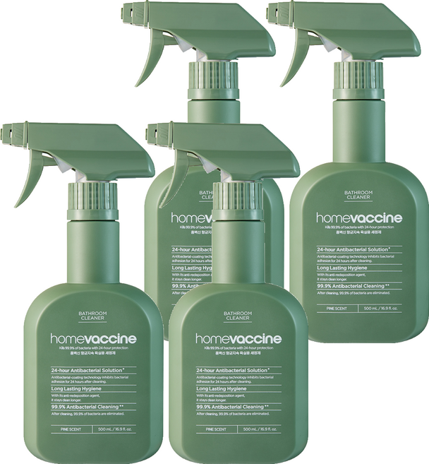 홈백신 항균지속 욕실 세정제, 4개, 500ml