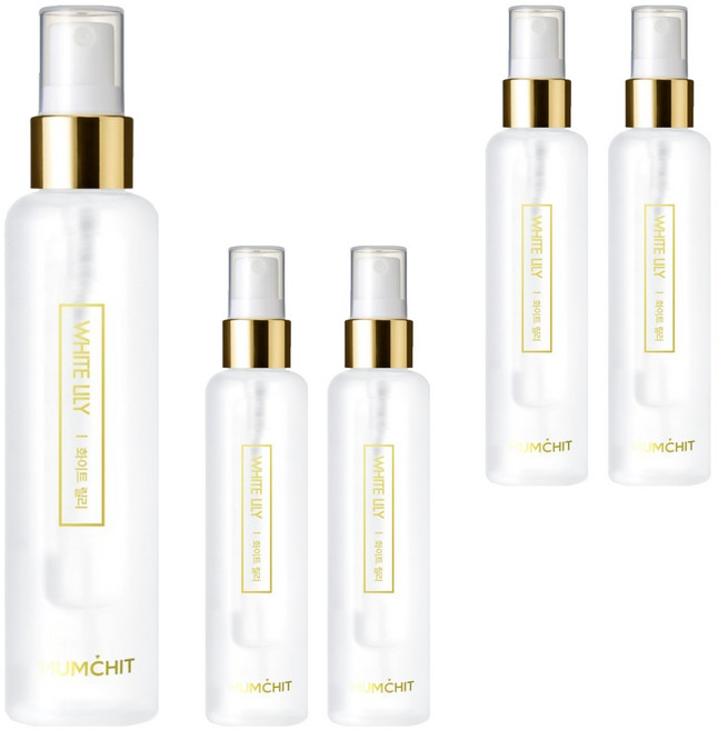 멈칫 헤어 앤 바디 미스트 화이트릴리, 105ml, 5개