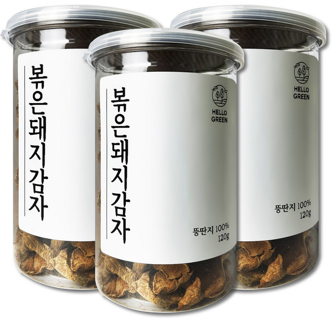 헬로우그린 볶은 돼지감자, 120g, 3개