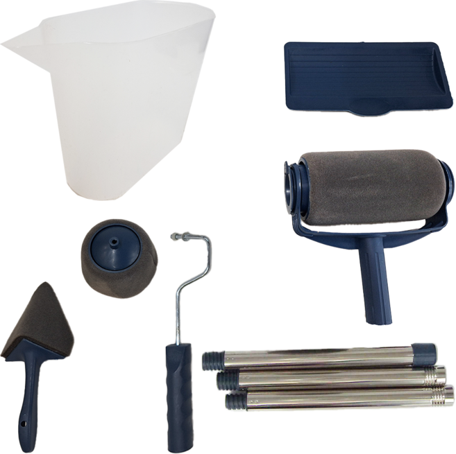 免沾手填充式滾筒油漆刷六件套 S3505D 680g, 1組