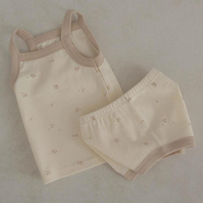 피카부 유아용 머쉬룸 민소매 세트