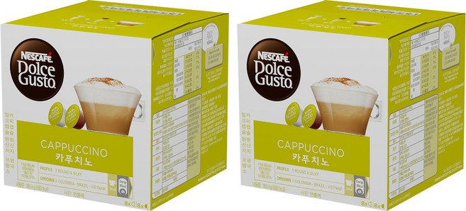 네스카페 돌체구스토 카푸치노 캡슐커피, 186.4g, 1개입, 2개