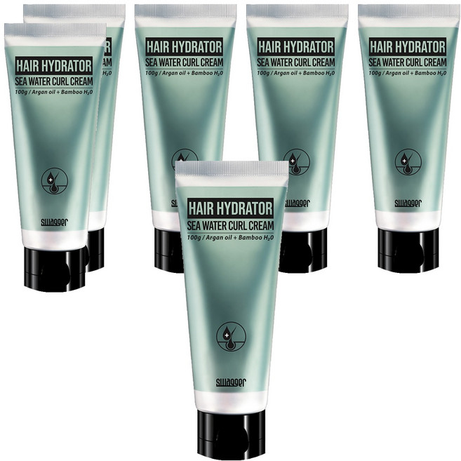 스웨거 헤어 하이드레이터 웨트 컬크림 튜브형, 100g, 6개