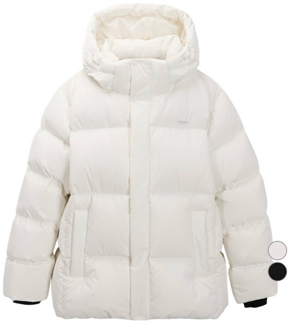 게스 남녀공용 베이직 후디 디테쳐블 점퍼 MO4W9892