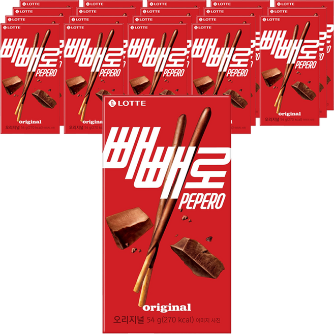 롯데웰푸드 빼빼로 초코, 54g, 25개