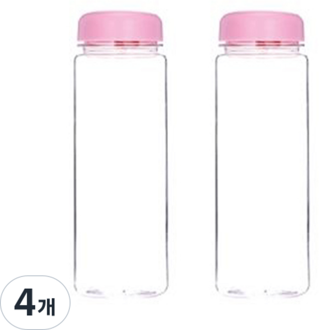 보틀트리 마이보틀 패트, 핑크, 500ml, 4개