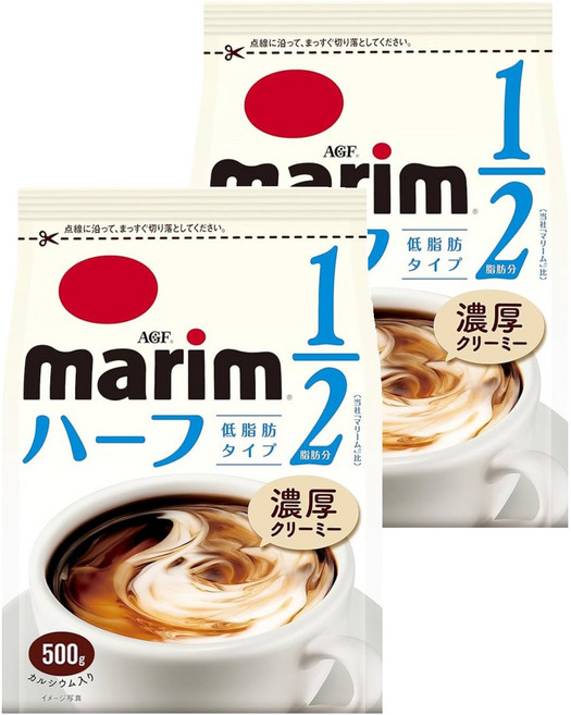 AGF marim 低脂肪奶精粉, 500g, 1包, 2包