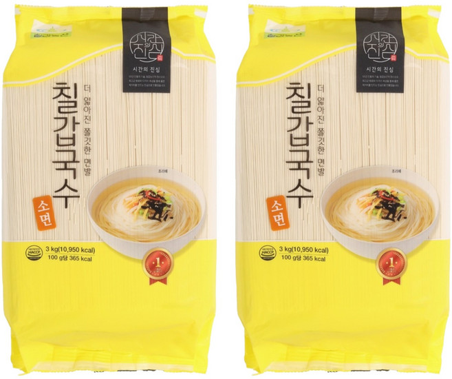칠갑농산 국수opp 소면, 3kg, 2개