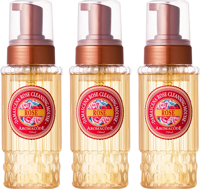 ARWIN 雅聞 大馬士革玫瑰氨基酸淨白洗卸二用慕絲, 3個, 250ml