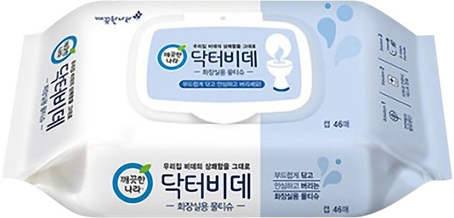 KleanNara 可綠納樂 可沖式濕紙巾 掀蓋型, 1入, 4包