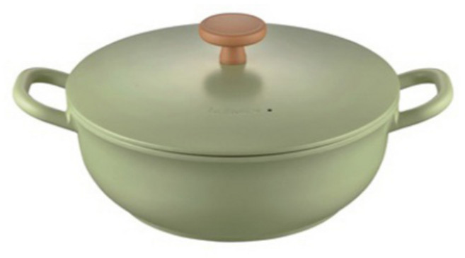 PN풍년 인덕션 블리스 라레트로 웍전골, 24cm, PISTACHIO GREEN, 1개