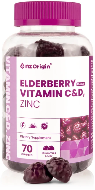 엔젯오리진 엘더베리맛 비타민C&D 아연, 70정, 1개 - 쿠팡