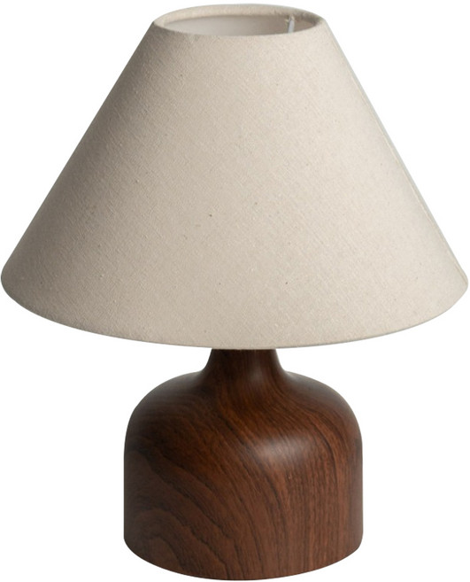 MYUMYUMYU 沐慕家居 韓系實木小燈 附燈泡 29 x 25cm, 白色