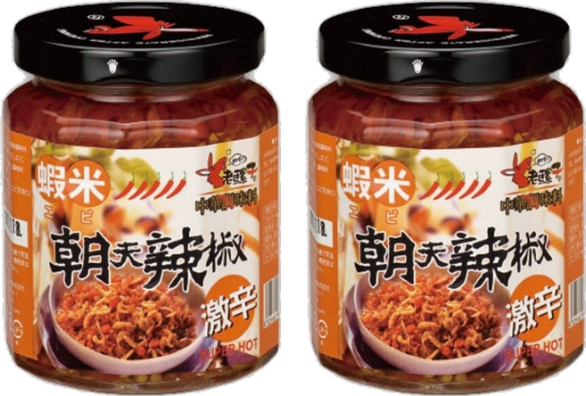 老騾子 蝦米朝天辣椒, 105g, 2罐