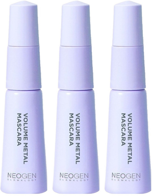 네오젠 더마로지 볼륨 메탈 마스카라 블랙 리필 4ml, 3개