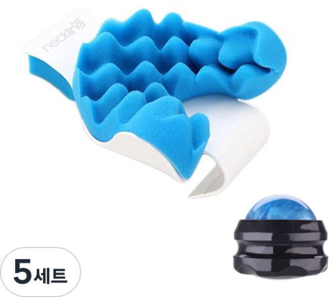 하이웰 닥터 네크라인 프리미엄 보조기 + 롤링 마사지볼 랜덤 발송, 5세트