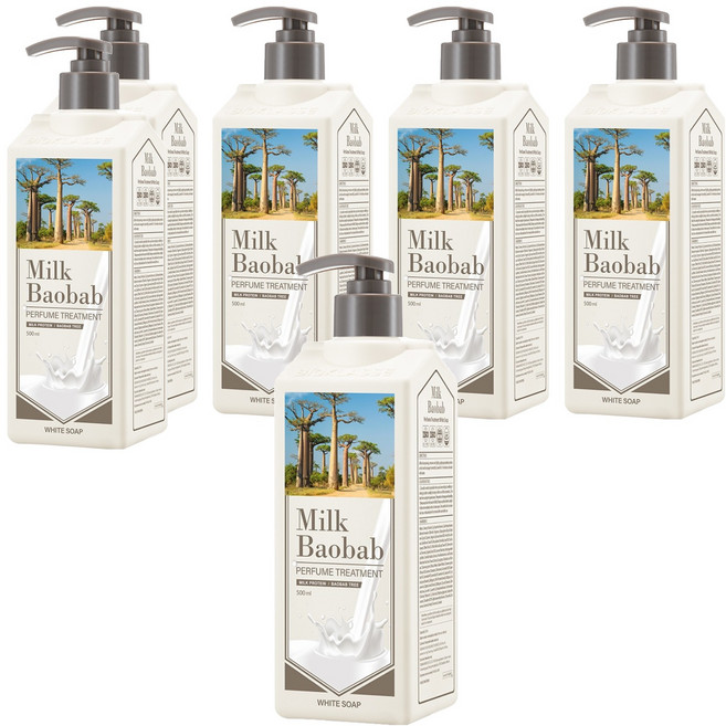 밀크바오밥 퍼퓸 화이트솝 헤어트리트먼트, 500ml, 6개