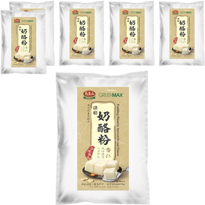 馬玉山 濃醇奶酪粉 杏仁, 350g, 6個