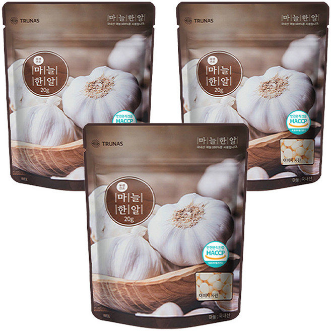 JayeonHannal 調味用大蒜塊, 20g, 3包