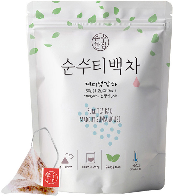 순수한집 계피생강차, 1.2g, 50개입, 1개