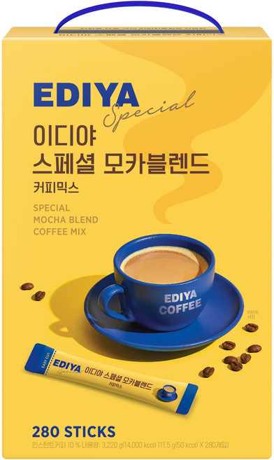 이디야 모카블렌드 커피믹스, 11.5g, 280개입, 1개