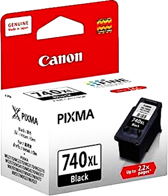 Canon 佳能 原廠噴墨專用墨水匣 PG-740XL 14ml, 1個
