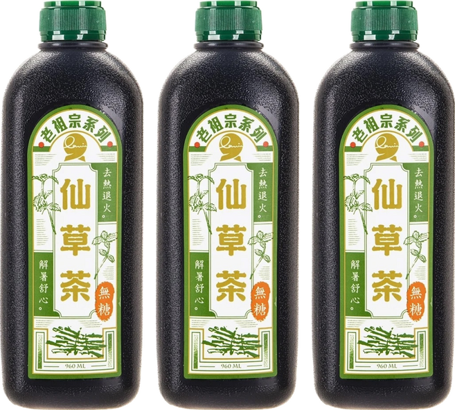 profitez La Vie 享食生活 老祖宗仙草茶 無糖, 3瓶, 960ml