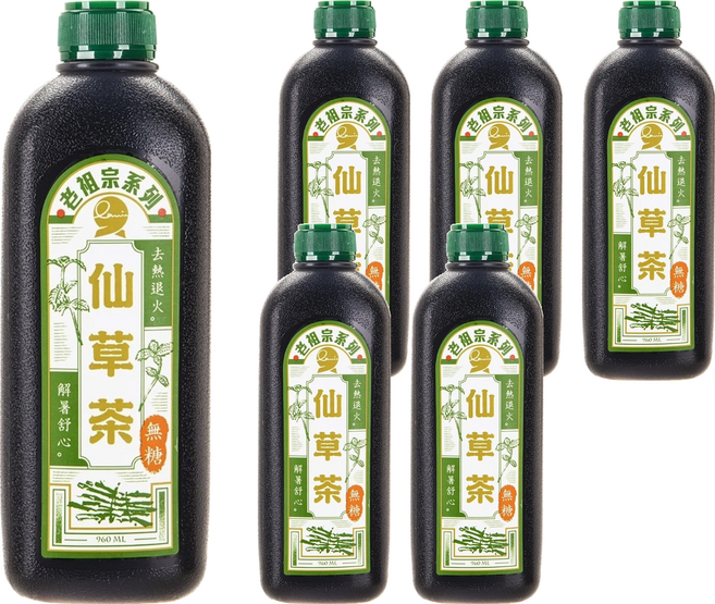 profitez La Vie 享食生活 老祖宗仙草茶 無糖, 6瓶, 960ml