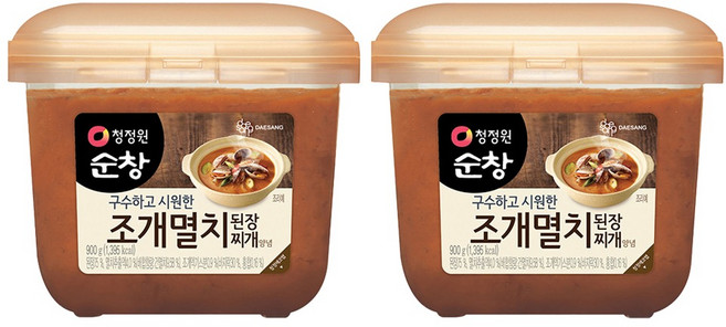 清淨園 Sunchang 鯷魚蛤蜊海鮮大醬, 900g, 2盒