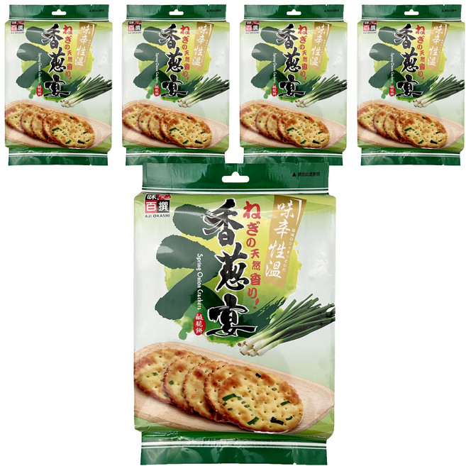 AJI OKASHI 味覺百撰 香蔥宴鹹脆餅 310g, 5包
