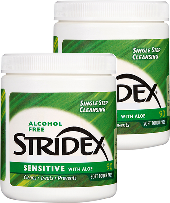 스트라이덱스 센시티브 케어 필링패드, 90매입, 2개