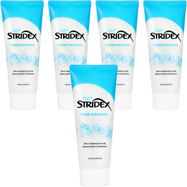 스트라이덱스 폼 클렌저, 150ml, 5개