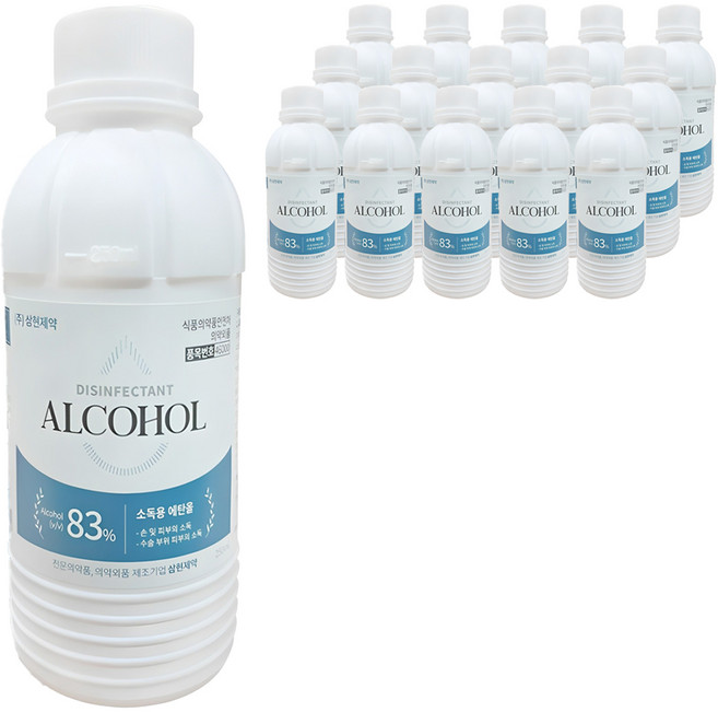 삼현 청솔 소독용 에탄올, 16개, 250ml