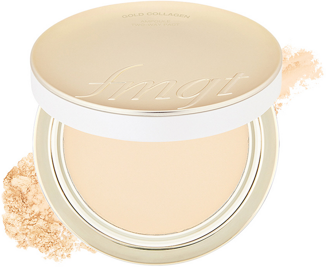 fmgt 뉴 골드 콜라겐 앰플 투웨이 팩트 9.5g, 201 애프리콧 베이지, 1개