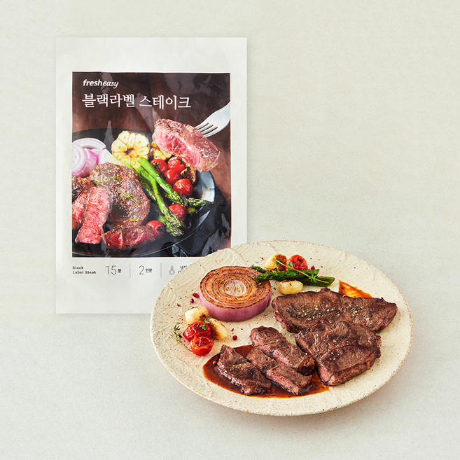 프레시지 블랙라벨 스테이크 2인분, 528g, 1개
