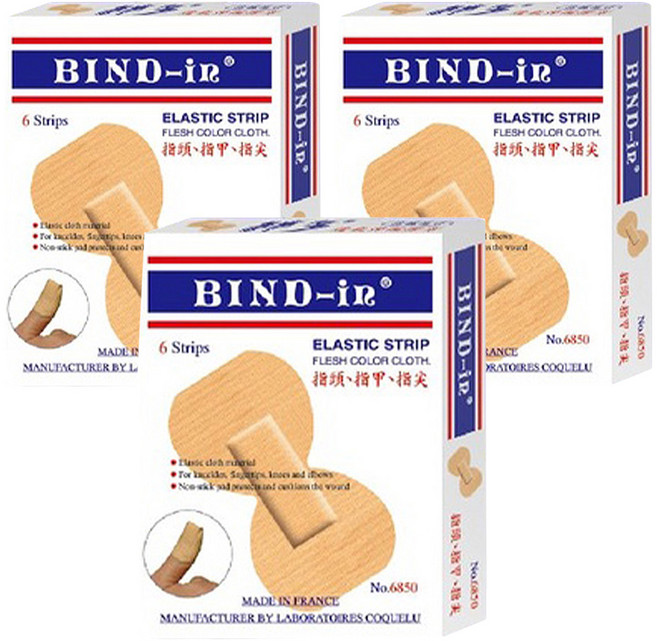 BIND-in 絆多 指頭貼伸縮膠布6850大6片, 6片, 3入