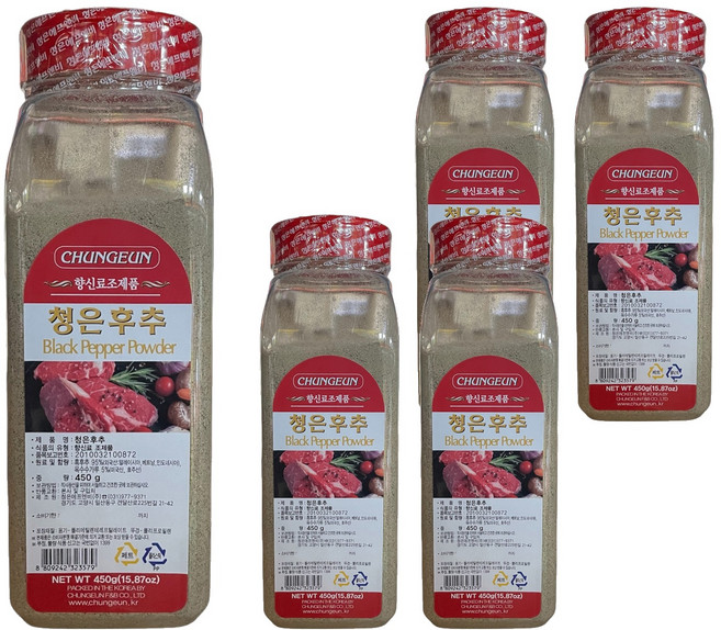 青銀F&B 青銀胡椒, 450g, 5個