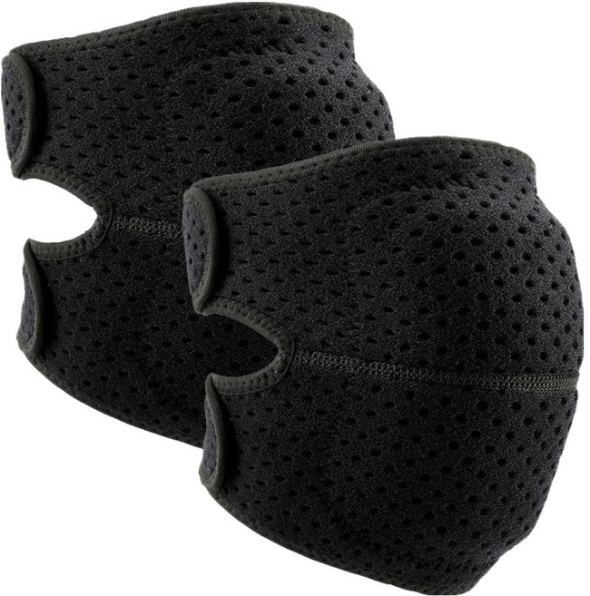 씨오브비 쿠션 스포츠 헬스 무릎보호대 2p, 1세트, 블랙