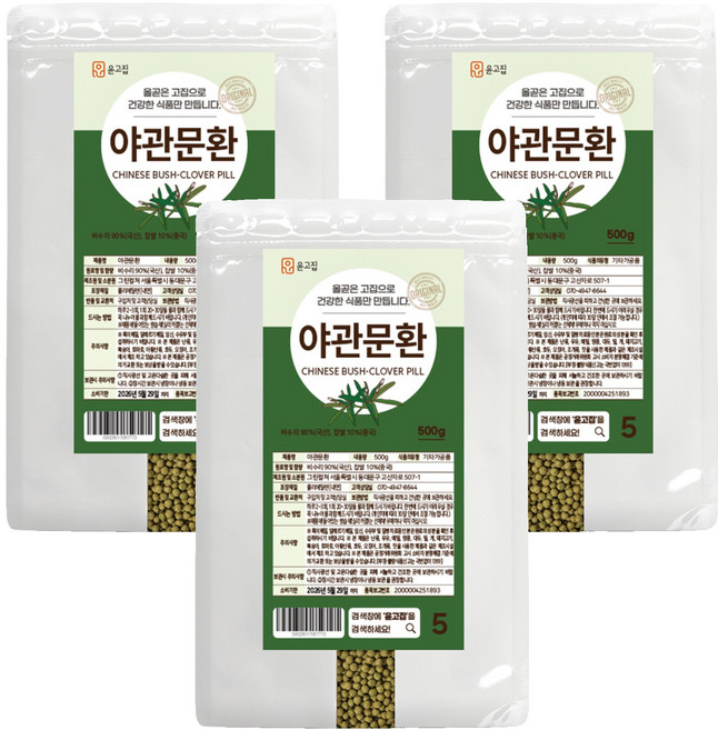 윤고집 야관문환, 500g, 3개