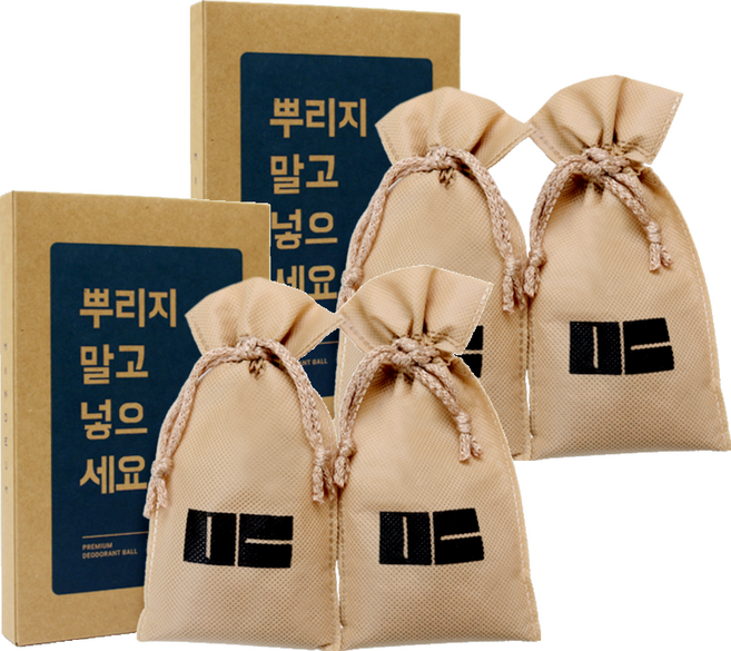 만듬 신발 냄새 제거 탈취제 + 파우치 2p 세트, 200g, 2세트