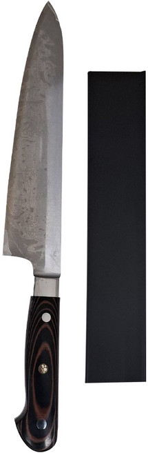 SLD三合鋼 牛刀 西餐刀 主廚刀 口金柄 240mm, 黑色, 1支